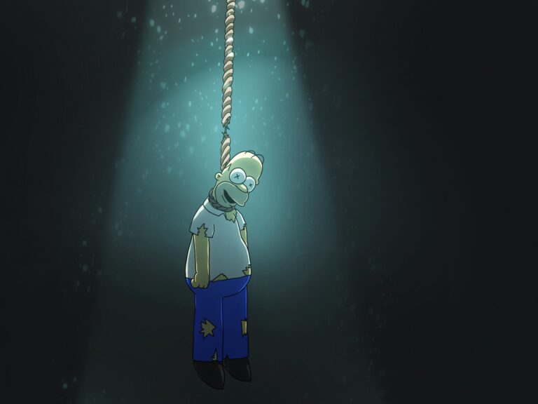 Homer Simpson Hanged